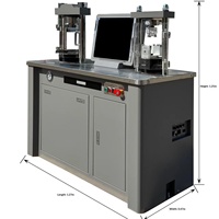 Fully Automatic 300kN Cement Compression Flexural Testing Machine Model DYE-300-10S 200mm Platen 220V/380V Input for Laboratory