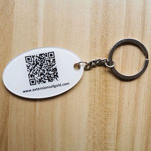 พวงกุญแจอะคริลิคสั่งทำขายส่ง พิมพ์โค้ด QR ตามสั่ง ฟรีสำหรับโฆษณาส่งเสริมการขาย - Product Image 5