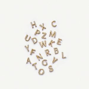 Breloques DIY tendance en laiton plaqué or 14 carats pour femmes et enfants, formes <span class=keywords><strong>cœur</strong></span> et fleur, zircon coloré, pour cadeaux <span class=keywords><strong>de</strong></span> mariage/anniversaire - Product Image 5