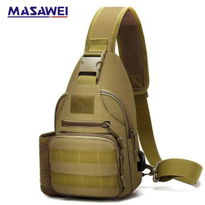 Masawei Tactical Chest Bag Wolf <b>Brown</b> Outdoor Sports Crossbody <b>Backpack</b> Men's Durable Multi Functional Shoulder Bag - Product Image 1