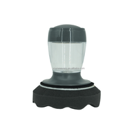 Bouteille applicatrice de liquide pour pneus, outil de cirage de pneus portatif à tête de mousse ondulée pour le detailing automobile