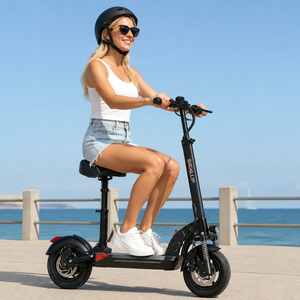 Venta al por mayor de fábrica: Patinete SEALUP Q8 para adultos, certificado CE, con doble disco, plegable, movilidad, seguimiento GPS, FRS-ZXC1c, alto rendimiento - Product Image 4