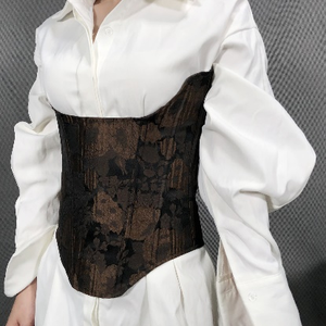Vintage Royal Court <b>Corset</b> Belt Waist <b>Corset</b> Top Women Open Cup Push <b>up</b> Chest <b>Lace</b> <b>up</b> Boned Under Bustier <b>Corset</b> Waist Cincher - Product Image 1