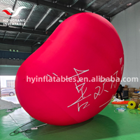 Ballon publicitaire géant gonflable personnalisé en forme de cœur avec logo imprimé, 5m, en tissu Oxford, avec ventilateur intégré, durable pour événements