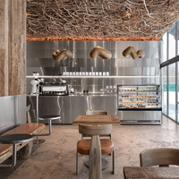 Vitrine d'exposition LED personnalisée et écologique pour boulangerie-pâtisserie, finition de haute qualité, solution complète pour boulangerie
