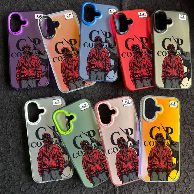 Fashion CP Company Custom IMD Laser Phone Coque Cartoon Shockproof Spray Painted Phone Case Cover for iPhone 14 15 16 17 Pro Max