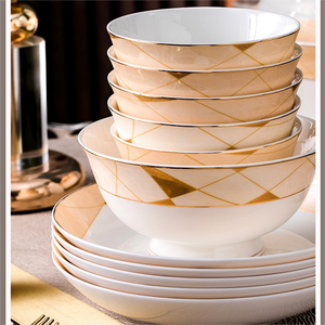 Ingéniosité dans la fabrication de Luxuryphnom Penh vaisselle de restaurant blanche en porcelaine de haute qualité Vaisselle nordique - Product Image 5