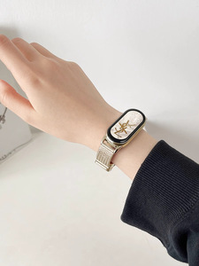 <span class=keywords><strong>Bracelet</strong></span> de <span class=keywords><strong>montre</strong></span> de luxe <span class=keywords><strong>pour</strong></span> femmes <span class=keywords><strong>pour</strong></span> <span class=keywords><strong>Xiaomi</strong></span> <span class=keywords><strong>Mi</strong></span> <span class=keywords><strong>Band</strong></span> 8/9/10 <span class=keywords><strong>Bracelet</strong></span> de <span class=keywords><strong>montre</strong></span> magnétique en métal oreille de blé représentatif - Product Image 6