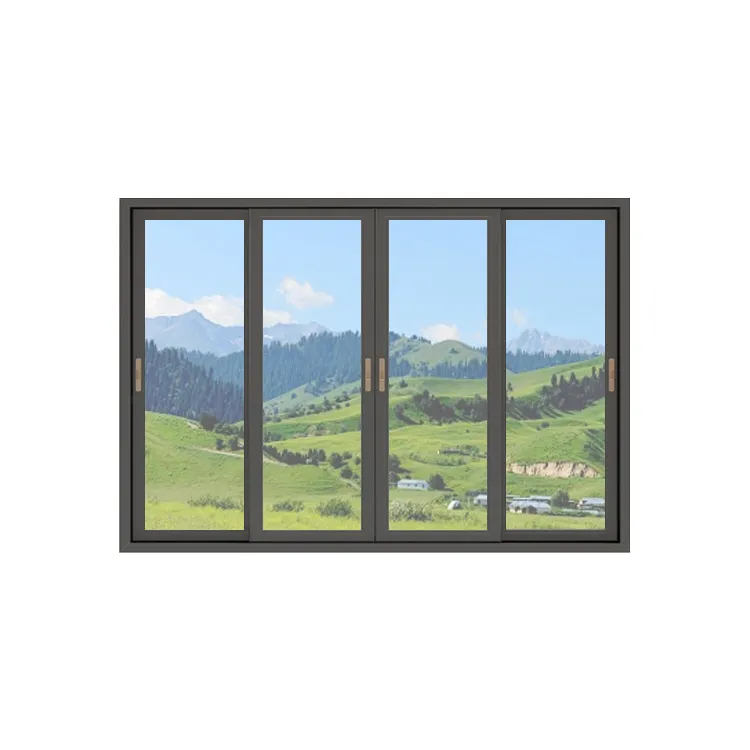Fabrika kapı ve pencereler ses geçirmez su geçirmez alüminyum sürgülü pencere özelleştirebilirsiniz