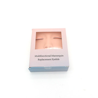 Têtes d'entraînement pour extensions de cils Poupées de cils Mannequins Affiche Tête de mannequin pour cils Tête d'entraînement pour la pratique