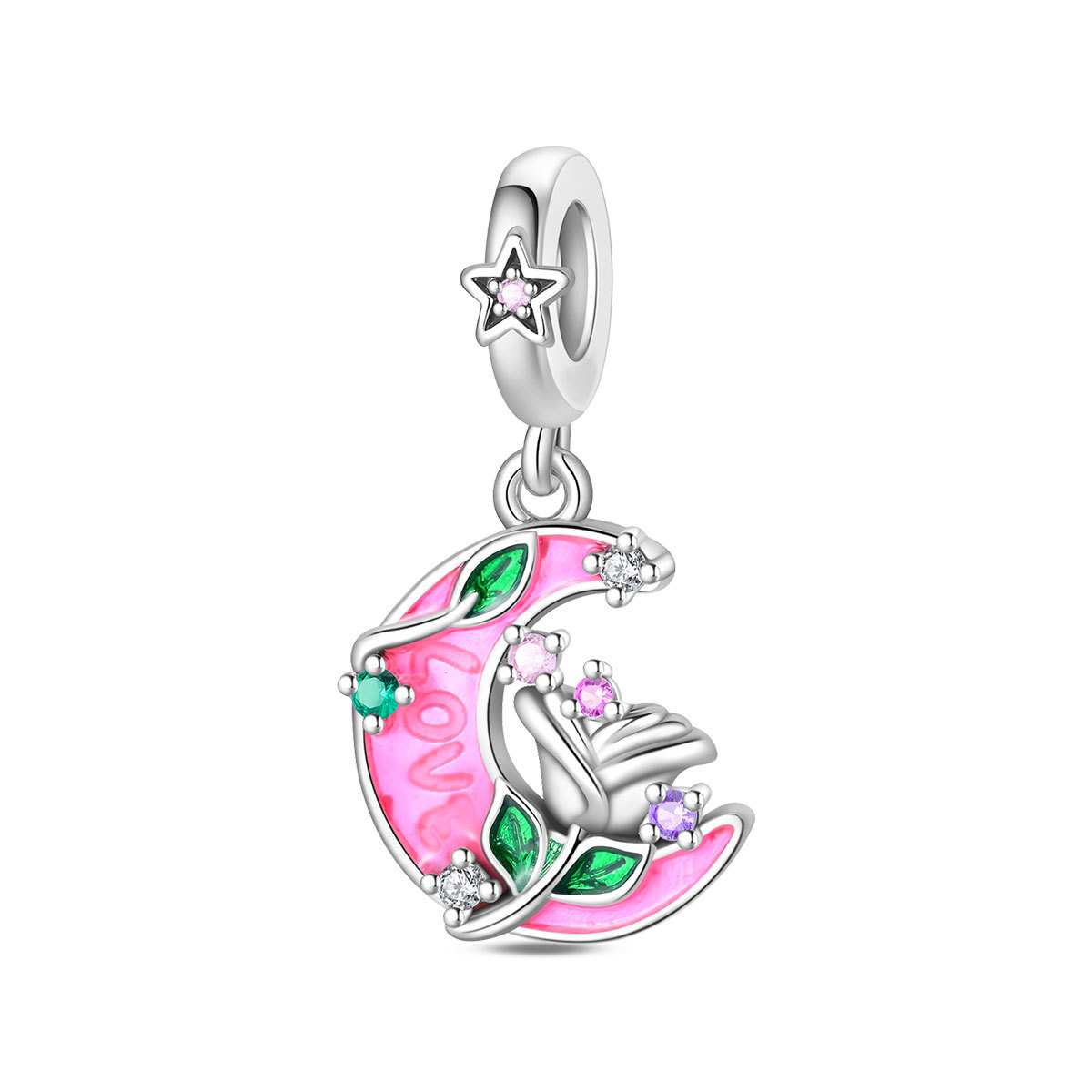 Pac2133-moon rose luminous pendant