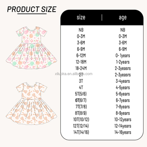 Prix d'usine, vente chaude : Ensemble de vêtements <span class=keywords><strong>pour</strong></span> bébé fille en viscose de bambou à manches courtes, imprimé personnalisé, coupe ample - Product Image 3