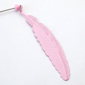 DIY Beaded <b>Feather</b> Bookmarks - Creative Cartoon Page Clips for Kids, Students, & Promotional Gifts - Product Image 3