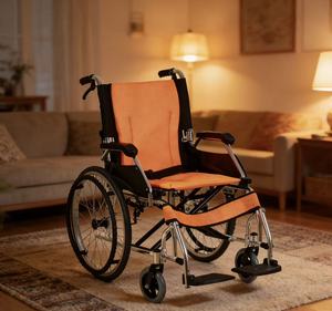 <span class=keywords><strong>Silla</strong></span> de <span class=keywords><strong>Ruedas</strong></span> Económica de Acero Diseñada para las Necesidades de Movilidad de Personas Mayores - Product Image 2