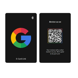 Support PVC NFC RFID pour avis Google, TikTok et réseaux sociaux avec <span class=keywords><strong>code</strong></span> <span class=keywords><strong>QR</strong></span> et <span class=keywords><strong>code</strong></span>-barres NTAG213, NTAG215, NTAG216 - Product Image 1