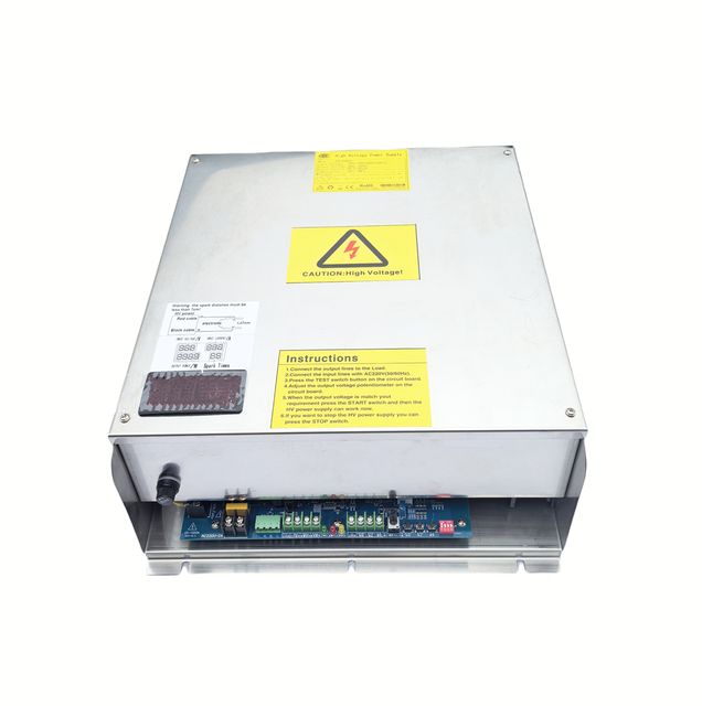 High Voltage Power Supply 5KV 10KV 15KV 20KV 30KV 33KV 40KV  1500W Negative Output Plasma Electrostatic Ionization With Display