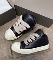 Zapatos urbanos de cuero negro de primera calidad, estilo casual inspirado en diseñadores, calzado suave y cómodo para caminar a diario