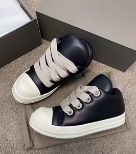 Premium urban black leather low-cut <b>shoes</b>, designer-inspired casual street style, <b>soft</b> comfortable daily walking footwear - Product Image 1