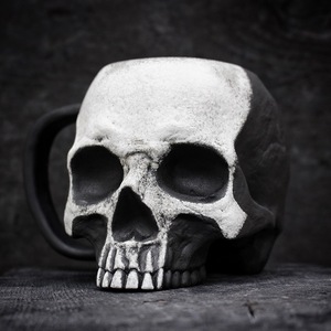 Skull <b>Mug</b> Resin <b>Halloween</b> Decoration Indoor Gift Cup - Product Image 3