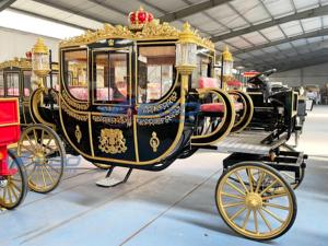 Carruajes Reales Eléctricos sin Caballos de Cenicienta, Carroza de Princesa para Paseos Turísticos, Venta al por Mayor a Precio de Fábrica 2025 - Product Image 5
