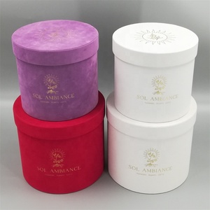 Cajas de Embalaje Populares Hechas a Mano, Redondas, de Terciopelo, con Forma de Flor, Tubo de Cartón, con Logotipo Personalizado, Caja de Regalo con Recubrimiento UV, Modelo CZAB - Product Image 2