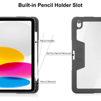 Étui de protection pour tablette iPad avec support pour stylet et fonction veille/réveil automatique