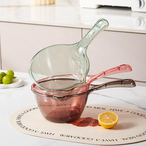 Cucharón de agua de plástico Chaozhou, gris, de PP grueso, apto para lavavajillas, para uso en camping y cocina. - Product Image 5