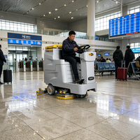 Autolaveuse électrique autoportée à batterie pour centre logistique