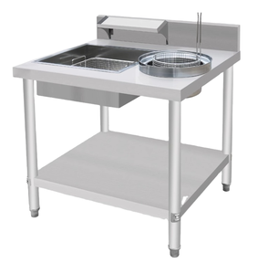 Table de panure électrique commerciale pour poulet avec fonction anti-poussière et réduction du bruit - Product Image 1