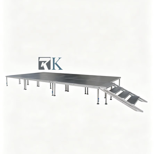 Adjustable Durable 4 Legs Simple Aluminum Stage Beyond Stage Platform Event Stage - Product Image 1