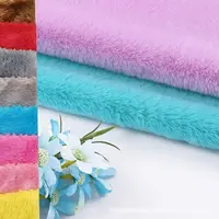 Short Pile Velboa Plush Fabric, 100% Polyester Material