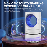 Lampe anti-moustiques photocatalytique UV transfrontalière ; Destructeur électronique de moustiques domestique à aspiration, portée 41 m²