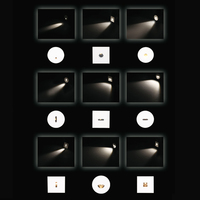 Lampes carrées micro IP54 pour extérieur/intérieur, lampes LED 1/2W en aluminium, éclairage d'escalier LED