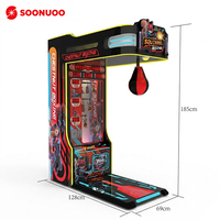Machine de boxe commerciale, jeu d'arcade à monnayeur, testeur de force de boxe pour zone de jeux et centre de divertissement familial