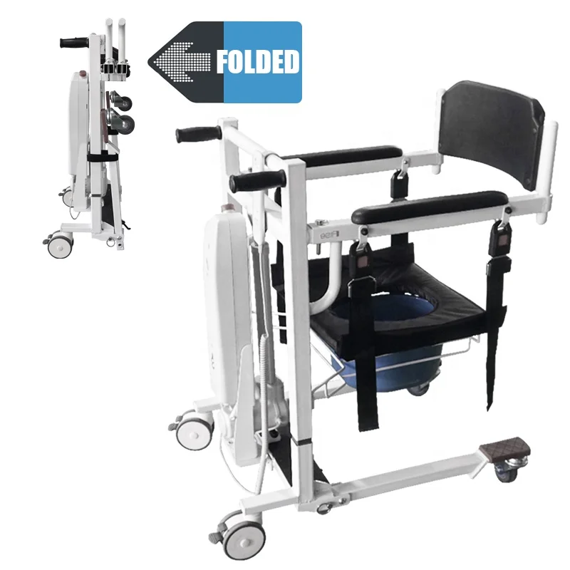 Портативный Электрический передвижной подъемный стул с комодом для душа