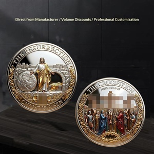 Monete Commemorative 2026 Nuove e di Tendenza per Siti Web Indipendenti: Resurrezione/Crocifissione in Ferro, Stampabili e Personalizzabili, Direttamente dalla Fabbrica - Product Image 4