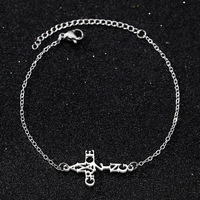 Gelang Rantai Kelas Atas Kettenarmband Baja Tahan Karat Mewah Fashion Kreatif Gelang Rantai