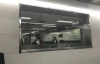 Panel de Vidrio Transparente Resistente al Fuego BSEN1634 EI120 de 54 mm, Panel Fijo para Paredes Divisorias, Ventanas Fijas para Supermercados y Escuelas, Estilo de Diseño Chino