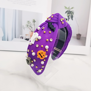 ربطات رأس للبيع بالجملة في الهالوين إكسسوارات شعر الخفافيش الأبيض والأسود الإبداعية شخصية النمط الداكن لعطلة الحفلات - Product Image 6