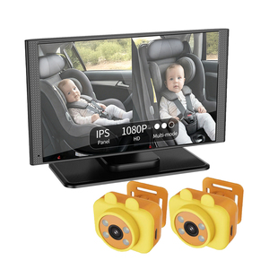 Dual Car <b>Camera</b> for for 2 Kids 7" HD 1080P Baby Monitor with Night Vision 360° Rotatable <b>Real</b>-Time Safety Monitoring ZD26 - Product Image 1