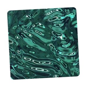 Dekoratif Rose Gold Stamp Berwarna SS 201 430 <span class=keywords><strong>304</strong></span> Panel Dinding Riak Air Dipalu Lembar Pelat Baja Tahan Karat untuk Dinding Tirai - Product Image 3
