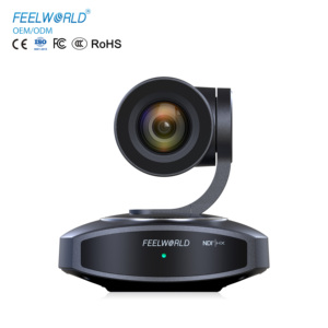 FEELWORLD NDI10X NDI|HX PTZ <strong>Camera</strong>, 4K 10x Optical Zoom, AI Human Tracking, Perfect for Video Conference &amp; Broadcasting - Product Image 1