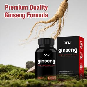 Капсулы женьшеня OEM Private Label, 1650 мг, 120 вегетарианских капсул, натуральный женьшень Panax для энергии, выносливости и концентрации внимания - Product Image 2