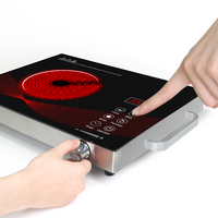 Cuisinière à infrarouge Portable et étanche, 1 brûleur, cuisinière électrique en céramique, cuisinière à Induction
