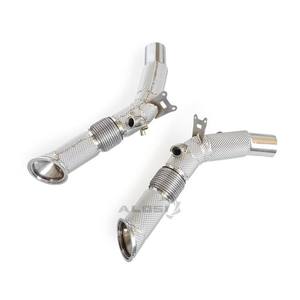 Downpipe de performance SS304 blindé thermiquement pour <span class=keywords><strong>Ferrari</strong></span> SF90 <span class=keywords><strong>2023</strong></span> 3.9T V8 – Section supérieure d'échappement haute performance pour course - Product Image 6