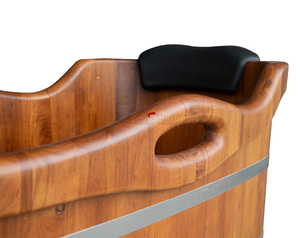 Petit baril en <span class=keywords><strong>bois</strong></span> pour salle de bain, Design Simple, autoportant, <span class=keywords><strong>baignoire</strong></span> moderne - Product Image 3
