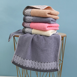 Toallas Faciales de Algodón Puro 35x75cm, Gruesas, Absorbentes, Sin Pelusas, de Color Sólido, para Regalo, Rectangulares - Product Image 1