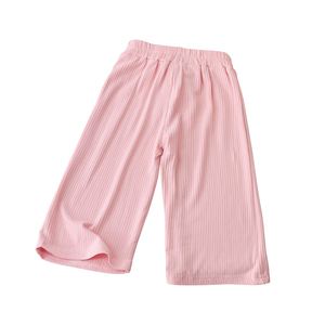<span class=keywords><strong>Pantaloni</strong></span> estivi a gamba larga da ragazza in seta di ghiaccio, <span class=keywords><strong>pantaloni</strong></span> corti per bambini - Product Image 6