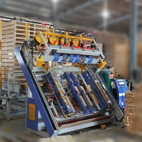Machine à fabriquer des palettes en bois avec tenonneuse à queue d'aronde CNC, commande PLC et moteur servo de 1,5 kW