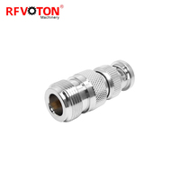Connecteurs coaxiaux N/BNC 50 ohms, adaptateur de connecteur femelle N vers connecteur mâle BNC, adaptateur de convertisseur d'antenne